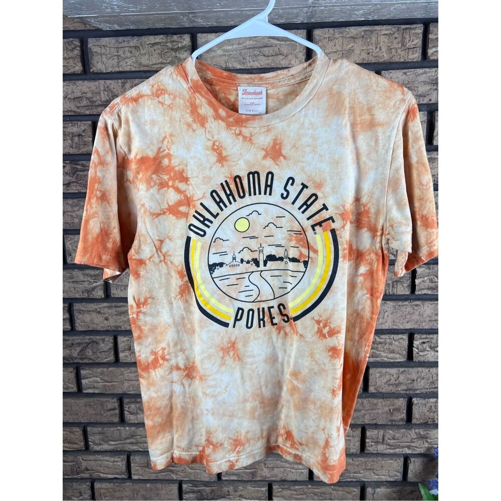 Oklahoma State pokes  tye‎ dye size small Shirt